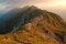 Sunset over Piatra Craiului mountains