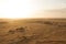 Sunset over the pyramids at Jebel Barkal