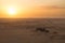 Sunset over the pyramids at Jebel Barkal