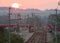 Sunset over Railwaystation Scenery