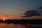 Sunset over River Vistula