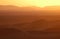 Sunset over the Sahara Desert