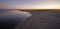 Sunset over Santa Clara River estuary / marshland at McGrath State Park on Ventura beach in California USA