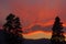 Sunset over Sapphire Mountains, Montana