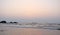 Sunset over Sea at Muzhappilangad Drive-in Beach, Kannur, Karala, India - Natural Background