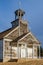 Sunset over St. Joseph Catholic Church in Courval, Saskatchewan