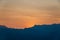 Sunset over the Steens Mountains in eastern Oregon