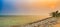 Sunset over the Straits of Malacca. Panorama