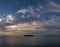 Sunset over the stunning islands of the Maldives