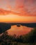 Sunset over the Susquehanna River, from Pinnacle Overlook in Holtwood, Lancaster County, Pennsylvania