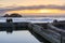 Sunset over Sutro Baths Ruins