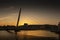 Sunset over Swansea Sail Bridge