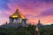 Sunset over Thatbyinnyu pagoda in Bagan in Myanmar