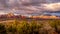 Sunset over Thunder Mountain and other red rock mountains surrounding the town of Sedona