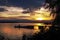 Sunset over Tobermory Harbour