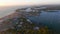 Sunset Over Venice, Florida, Gulf of Mexico, Aerial View, Amazing Landscape