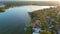 Sunset Over Venice, Florida, Roberts Bay, Aerial View, Amazing Landscape