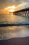 Sunset over Venice Pier in florida at sunset