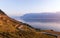 Sunset over the vineyard terraces in Lavaux, Geneva Lake and Alps Mountains