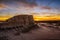 Sunset over Walls of China in Mungo National Park, Australia