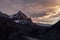 Sunset over The Watchman in Zion National Park