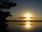 Sunset over waters of Ding Daring Wildlife Refuge, Sanibel, Florida