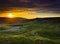 Sunset over Wicklow Mountains, Ireland