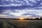 Sunset Over Wyoming Landscape