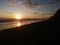 Sunset. Palo seco beach. Costa Rica. Landscape