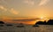 Sunset in Pangkor island beach