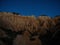 Sunset panorama of Arriba Fossil da Praia da Gale Fontainhas hoodoo fairy chimney earth pyramid rock formation Portugal