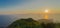 Sunset panorama from a High West peak