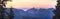 Sunset Panorama North From Hurricane Ridge