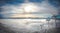 Sunset Panorama over the French Alps