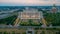 Sunset panorama view of the Romanian parliament in Bucharest