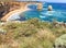 Sunset panoramic view of Twelve Apostles, Australia