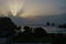 Sunset in Parlatuvier Bay on Tobago Island in Trinidad and Tobago
