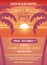 Sunset party template for beach event. Vector illustration design easily editable with your text.