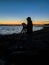 Sunset with Photographer on Oakland Beach, RhodeIsland