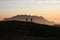 Sunset photographers on the Alps