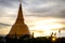 Sunset Phra Pathom Chedi biggest Sanctuary is a vital part of Th