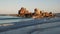 Sunset at picnic rocks in Tasmania, Australia