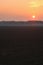 Sunset Po Valley landscape panorama fields crops