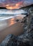 Sunset, Porth Joke Beach, West Pentire, Cornwall