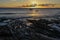 Sunset at Porto da Barra beach in Salvador Bahia, Brazil