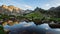 Sunset in Posets-Maladeta Nature Park, Pyrenees, Spain