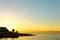 Sunset in Postira harbor - Dalmatia, Croatia