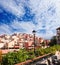 Sunset in Puerto de la Cruz, Tenerife, Spain. Tourist hotel Resort. Sunset