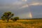 Sunset with Rainbow