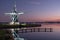 Sunset Reflection of Helper Windmill in Groningen, The Netherlands